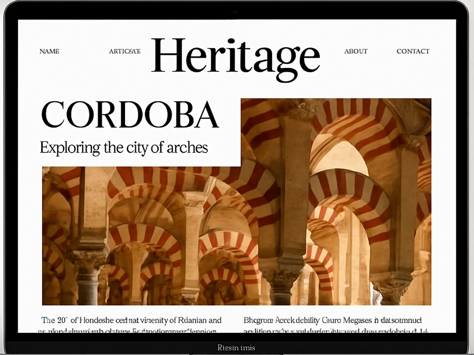 Heritage Magazine, Cordoba